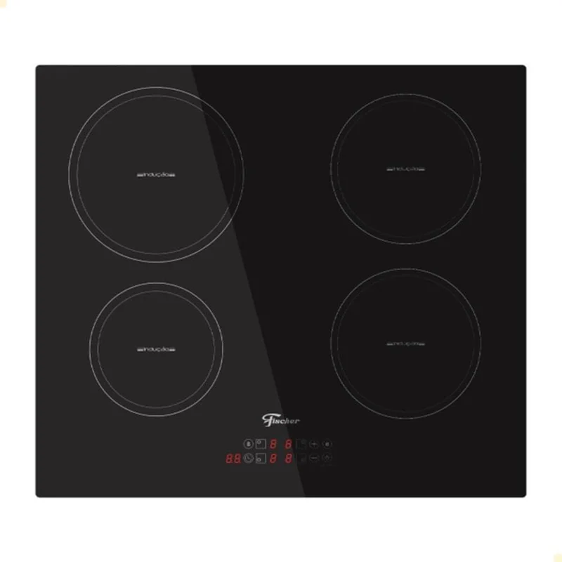 Cooktop Fischer 4q por Indução Mesa Vitrocerâmica Touch 220v Preto