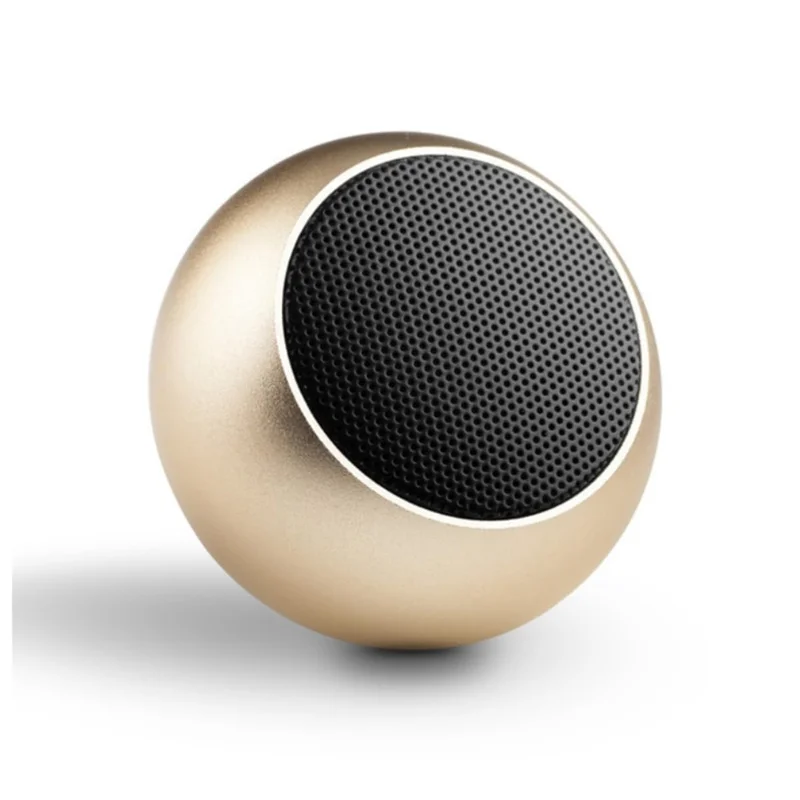 Caixa de Som Bolinha Bluetooth Super Potente Mini, sem fio, Tws Mini Speaker Amplificada, Premium (GOLD)