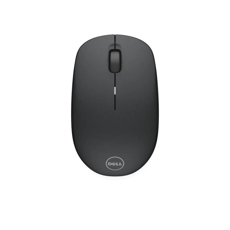 Mouse sem Fio Dell WM126, Sensor Óptico 1.000 DPI, 3 Botões, Design Ergonômico, Conexão 2,4 GHz com Receptor Nano USB, Pilha AA Inclusa, Preto
