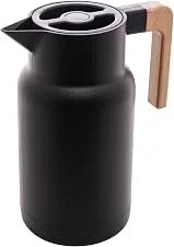 LYOR - Garrafa Térmica de Plástico Organic Preta 1L - Utensílios de Cozinha - Mesa Posta - Decoração - Temperatura de Bebidas Quentes e Geladas