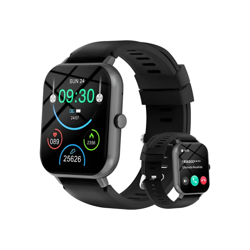 Bettdow SmartWatch, relogio smartwatch feminino com 1.83" Ecrã tátil, à prova d'água IP67, Recebimento de Notificações, relogio masculino com 100+ Modos Esportivos Faz e Recebe Ligações (Preto)
