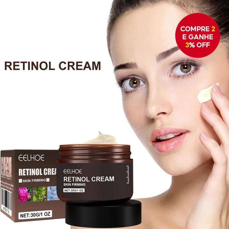 Eelhoe Retinol Creme Facial Desbotamento Rugas Firme Elevador Iluminar Tom Hidratar Nutrir A Pele