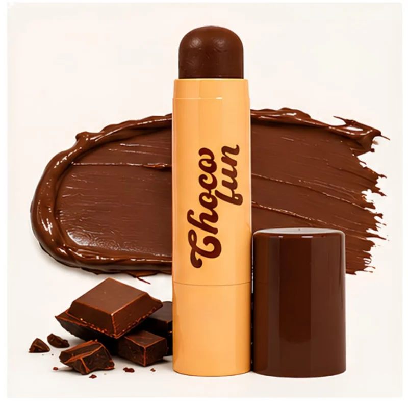 Contorno Stick Choco Fun Fenzza, Bastão com Vitamina E e Manteiga de Karité, Aroma de Chocolate - Maquiagem (70%)