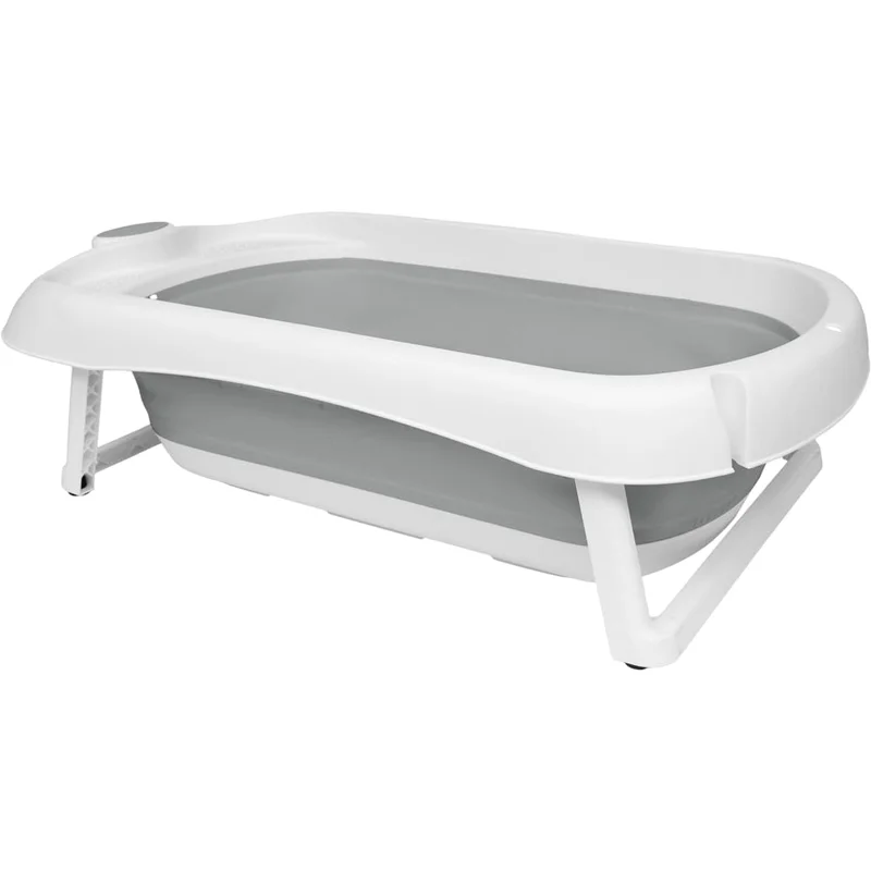 Buba Banheira Dobrável Silicone E Plástico Portátil (Cinza)