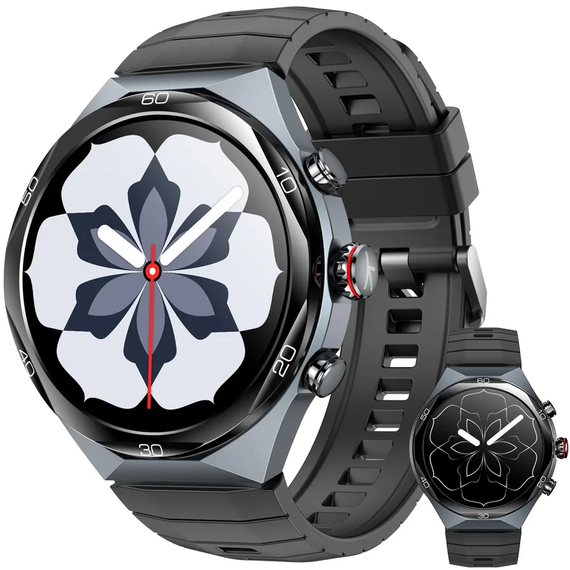 Relógio Smartwatch Kieslect AI 1,46" AOD GPS Relógio Bluetooth Chamadas sem atrasos Smart Watch para homens Mostrador de vídeo Bateria com duração de 14 dias Resistente à água 5ATM