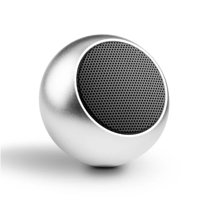 Caixa de Som Bolinha Bluetooth Super Potente Mini, sem fio, Tws Mini Speaker Amplificada (PRATA) - TYDA