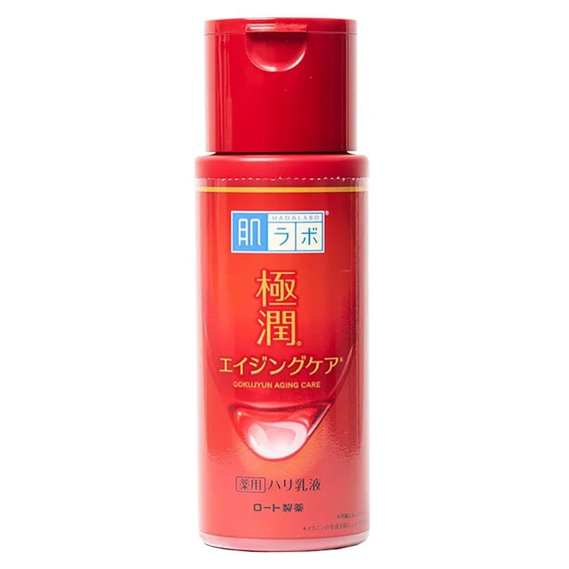 Hada Labo® Gokujyun Aging Care Milk - Hidratante facial de textura leve para peles maduras com ação anti-idade 140ml
