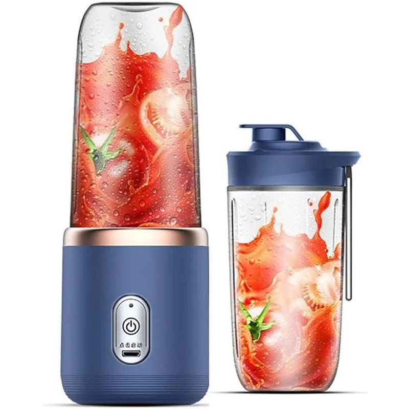 Mini Liquidificador Portátil De Suco De Alimentos Misturador Leite Smoothie 400ML 6 Lâminas Espremedor Elétrico