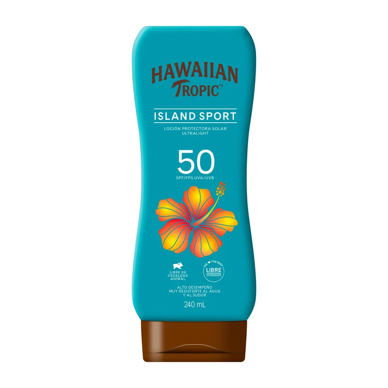 Hawaiian Tropic Island Sport Protetor solar 50 FPS loção 240 ml