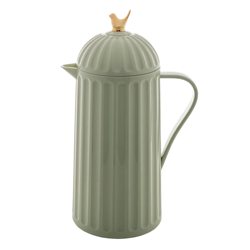 WOLFF - Garrafa Térmica de Plástico Bird Menta 1L - Enxoval - Organização - Decoração - Cozinha - Mesa Posta - Utilidades Domésticas - Perfeita Para Café e Chá