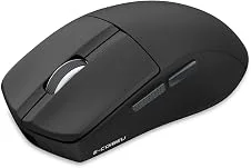 Mouse Sem Fio Gamer Leve, 2.4G, Bluetooth, USB-C, 4000DPI, 1000Hz, Bateria 400mAh, Ergonômico para PC/Notebook