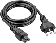Cabo de Força para Notebook C5 3 Pinos Tipo Mickey 1 Metro Bivolt Universal – Cabo de Alimentação Compatível com Fonte, Carregador, Notebook, Monitor e Projetor – Conexão Segura e Alta Durabilidade