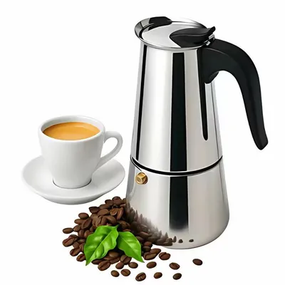 Cafeteira Italiana Inox Espresso Fogão Gás ou Indução.