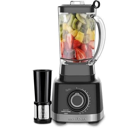 Britânia Blq1300p - Liquidificador Turbo, 1400W, 3L, Chumbo, 220v, Preto