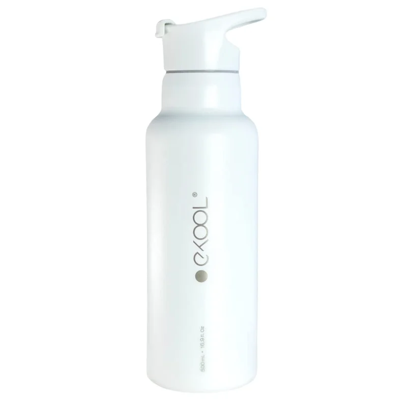 Garrafa Térmica Ekool 500ml Aço Inox Parede Dupla Mantém Frio 24h Quente 12h