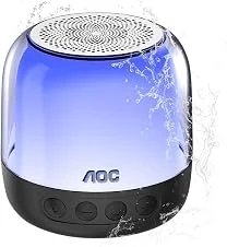 AOC ACS2321 Caixa de Som Bluetooth Portátil, Iluminação RGB