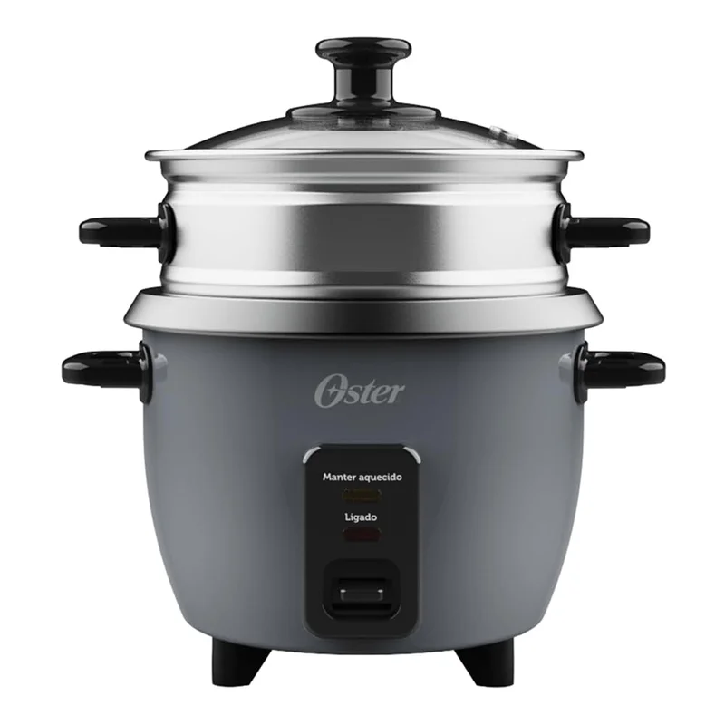 Panela Elétrica de Arroz 0,6L Oster Grafite (220v)
