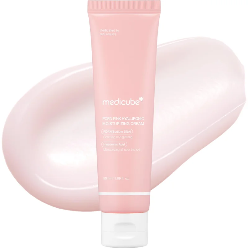 M.edicube Salmon DNA PDRN Creme Hidratante| Alívio de Imperfeições & Hidratante | Restaura a Elasticidade da Pele | pele, uniformizando o tom da pele e os poros | 50ml / 1.69 fl.oz.