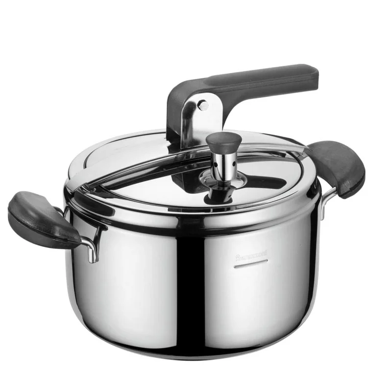 Panela de Pressão, Barazzoni, Prata/Preta, 5L