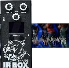 M-VAVE Simulador de Caixa de Som IR Tecnologia de Resposta Impulsiva, 9 Bandas EQ Ajustável ±12dB, Compatível APP via Bluetooth, Conexão USB Audio para Estúdio e Live - 25 Presets Guitarra + 7 Baixo