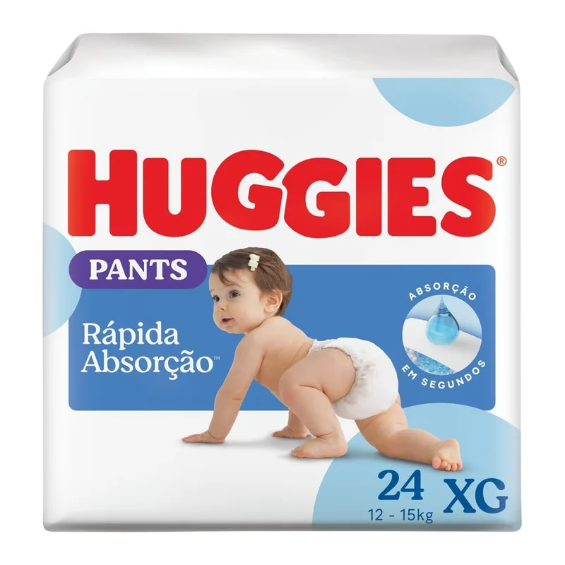 FRALDA HUGGIES TRIPLA PROT. ROUP. XG - 24UND