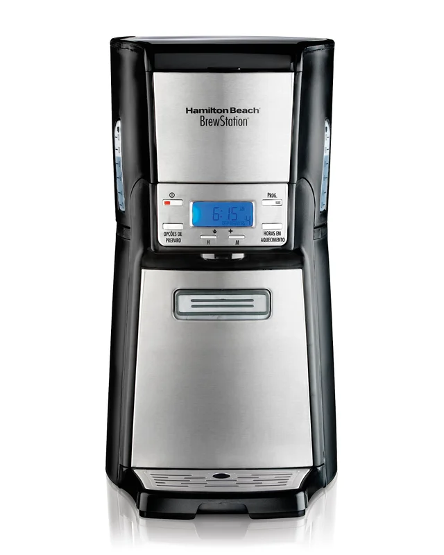 Cafeteira Elétrica BrewStation Elite, 35 Xícaras, Preta/Prata Hamilton Beach 110V