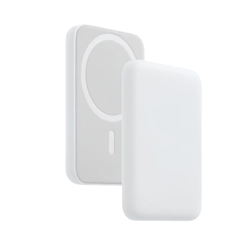 Carregador Portátil 5000Mah Sem fio Para iPhone Indução Bateria Carga