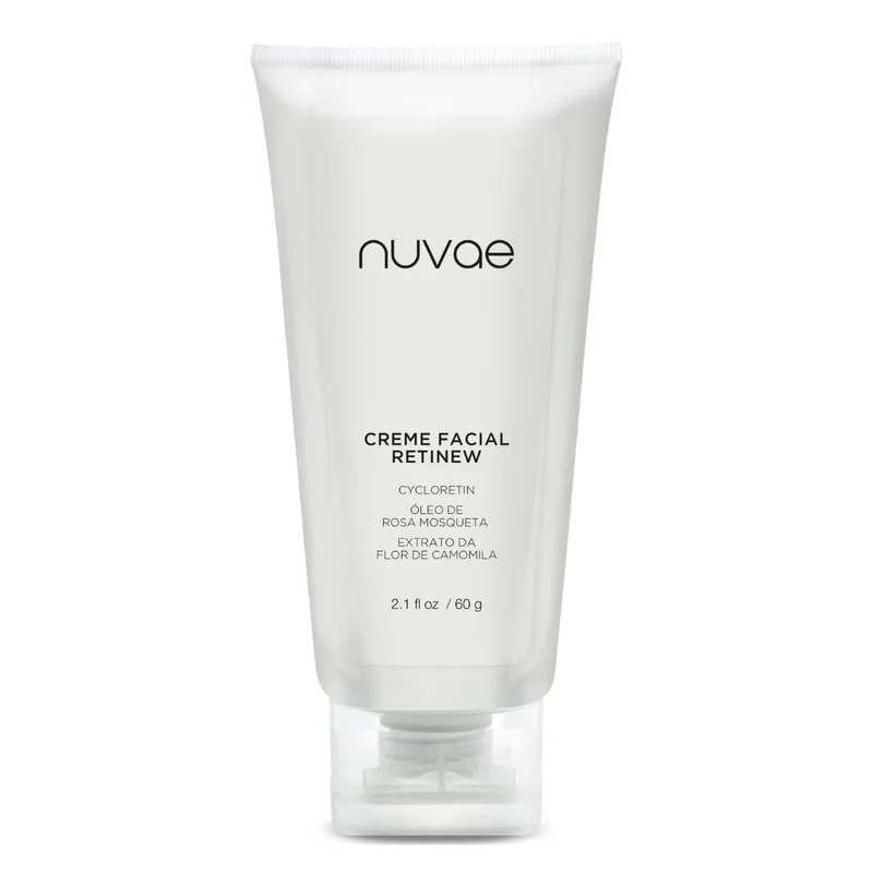 Creme Facial Anti-idade Nuvae Retinew Com Cycloretin, Óleo de Rosa Mosqueta, Extrato da Flor de Camomila