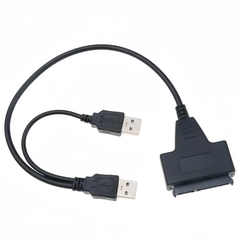 Cabo Sata Usb Dual 2.0/ 3.0 Leitor Hd Desktop SSD 2,5 3,5 CD-ROM + Entrada Fonte