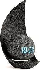 Suporte Lua para Echo Dot 4ª e 5ª Geração, Design Moderno, Base Organizadora Estável para Alexa 4 5 Geracao Melhora Projeção Sonora TimeClick (Preto)