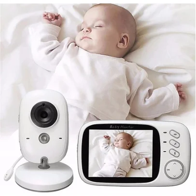 Baba Eletrônica VB603 Com Monitor Visão Noturna, Câmera c/ Audio Sensor de Temperatura