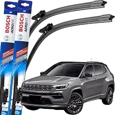 Par Palheta Limpador Parabrisa Original Bosch Compass 2017 À 2024