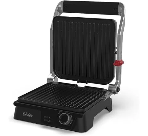 Grill Elétrico Multiuso Inox Oster 2 em 1-127V