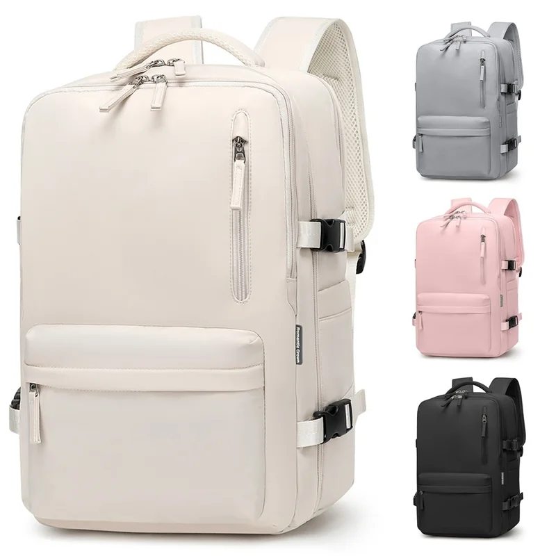 MochIia Vlagem Feminina Masculinas Multifuncional Reforçada Impermeável Expansível Mochila Notebook Antifurto USB