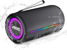 AOC ACS4341 Caixa de Som Portátil, Alto-falante Bluetooth portátil IPX5 à prova d'água, 35W, AI Sound Boost, Emparelhamento Estéreo Aem Fio, Suporte BT/TF/TWS/AUX para Viajar, Acampar
