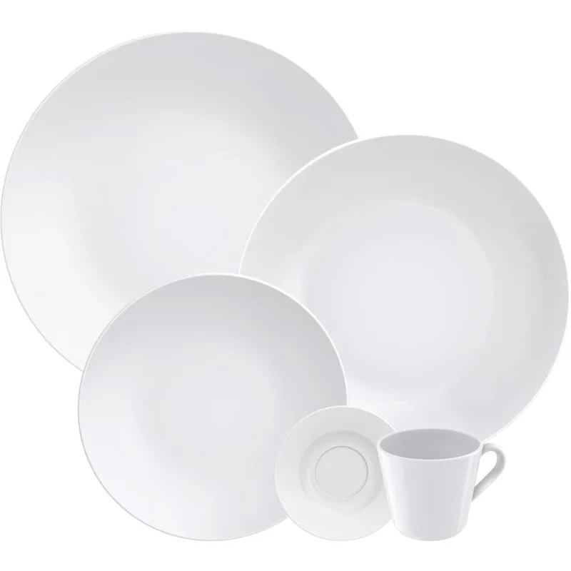 Aparelho de Jantar Tramontina Leonora em Porcelana 20 Peças