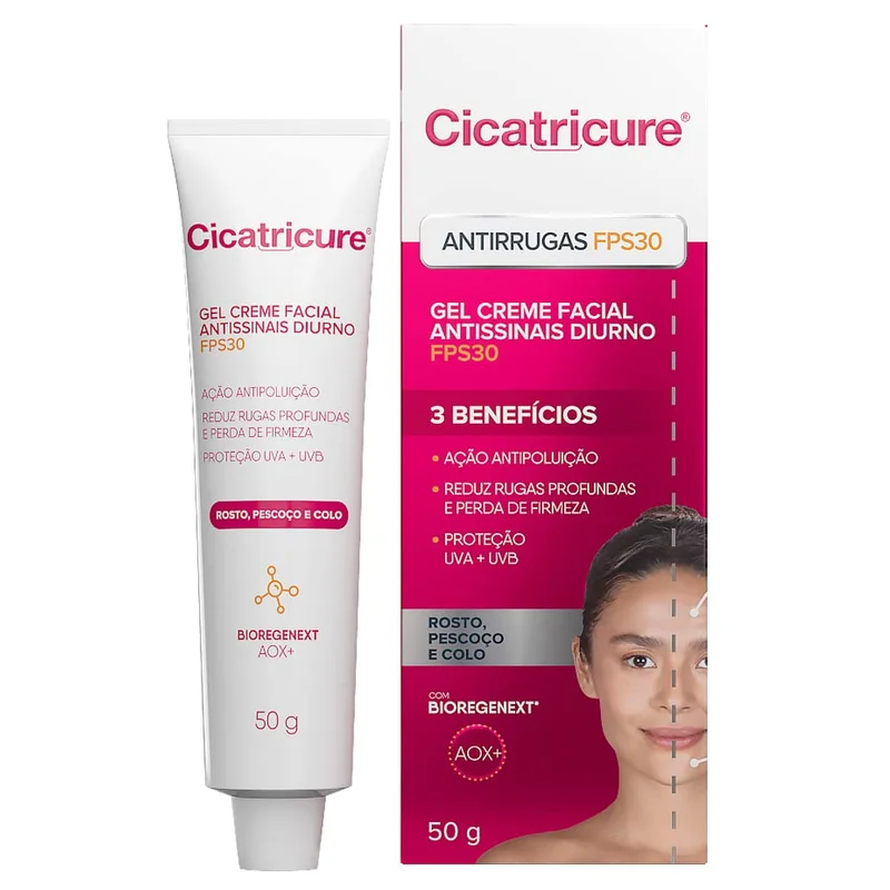 Creme Gel Antissinais Cicatricure FPS 30 Diurno 50g