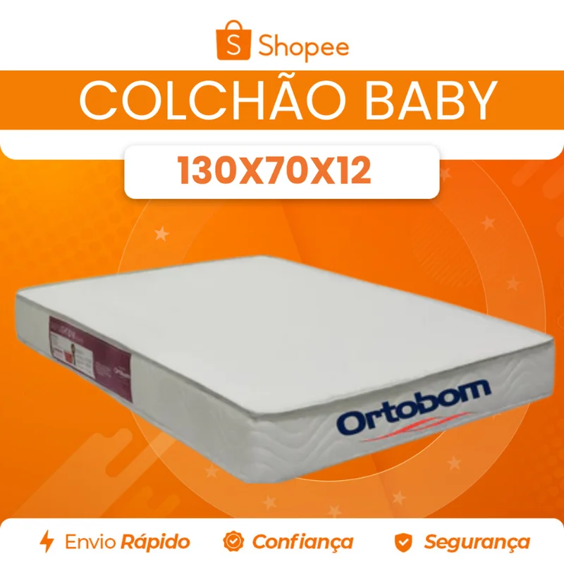 Colchão Berço Baby Antialérgico D18 Impermeável Ortobom - Envio Full