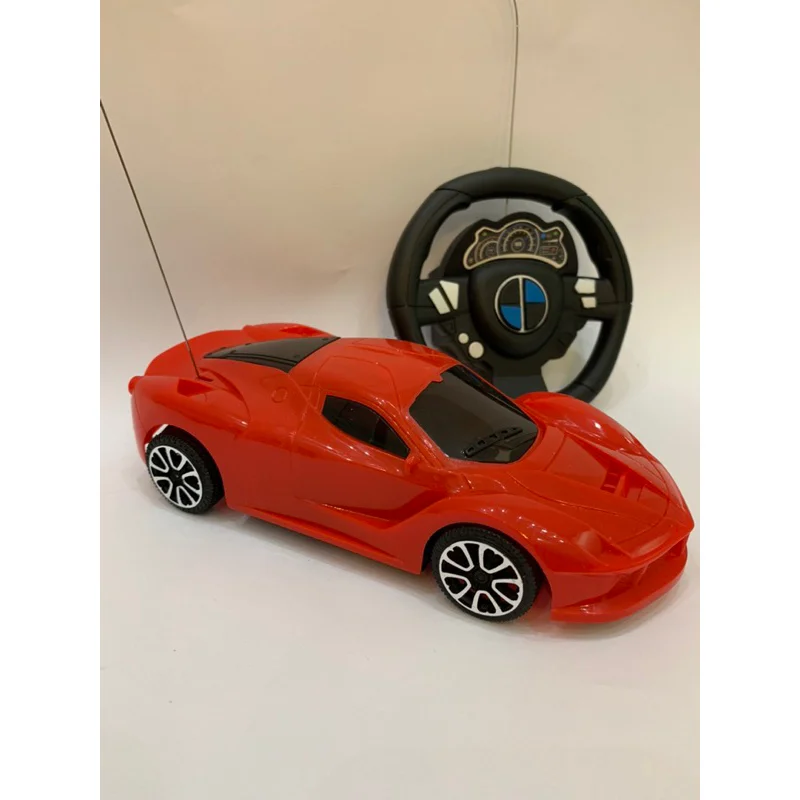 Carro de Controle Remoto Volante Vermelho Carrinho de controle remoto Com Luzes - Brinquedo - Promoçao