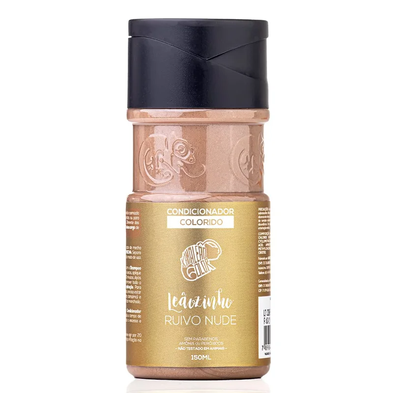 Kamaleão Color - Condicionador Colorido - Coloração Semi-Permanente - Baixa Carga de Pigmentação Para Manutenção de Cabelos Coloridos - Leãozinho - 150 ml