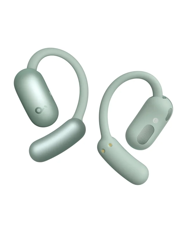 soundcore AeroFit 2 da Anker, Fone de Ouvido Bluetooth 5.4 aberto e esportivo, Open-Ear, Tradução em Tempo Real, 4 Posições Ajustáveis, Hi-Res, IA Chamadas, 42H, IP55, Standard, Verde