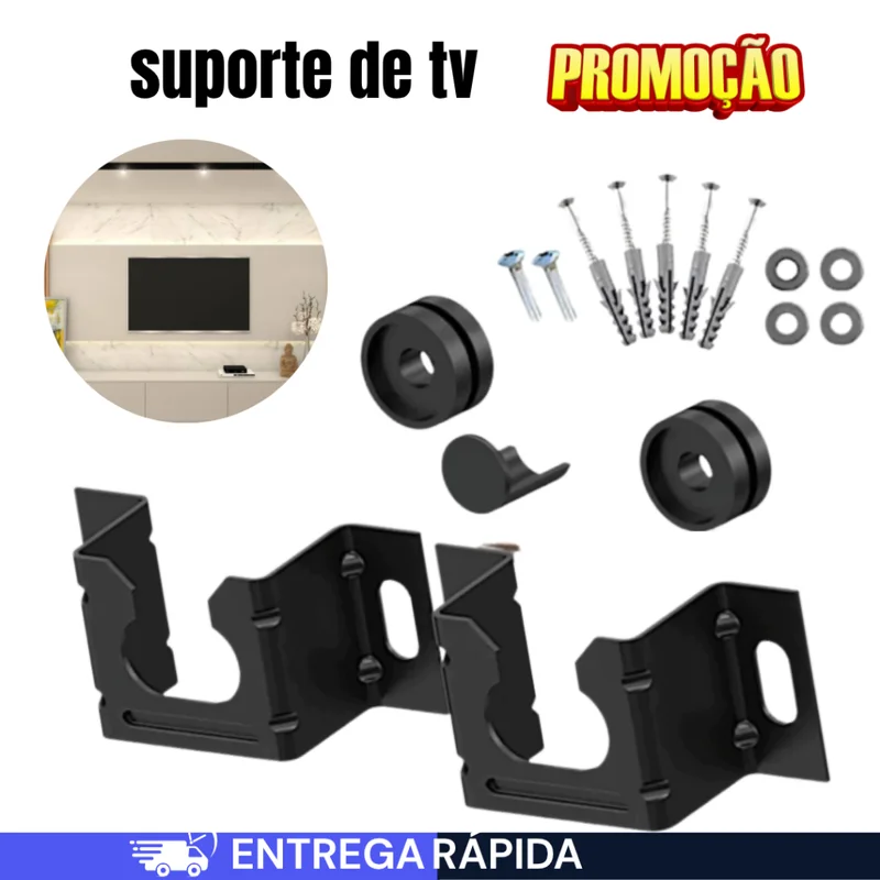 Suporte Universal Fixo Para Televisão e Monitor Smart TV LED LCD 4K Parede Painel 10 a 100 Polegadas