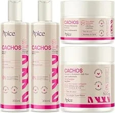 Apse Cachos Shampoo e Condicionador e Máscara e Ativador