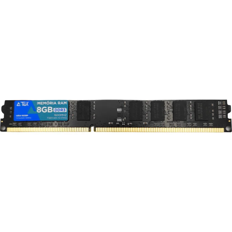 Memória RAM DDR3 8GB 1600MHz para Computador - Alto Desempenho para Jogos Multitarefas