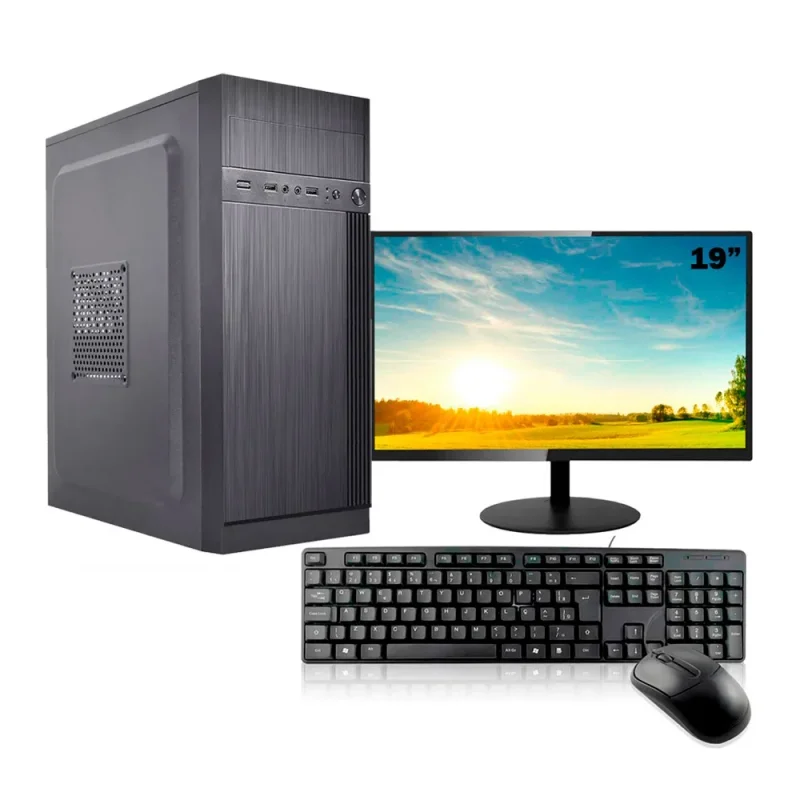 Outros Computador PC Completo Intel i3 4° 8GB Hd 500gb Monitor 19"
