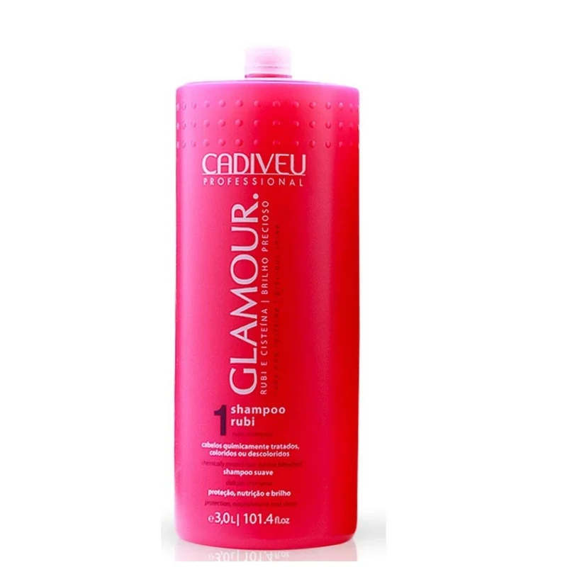 Shampoo Glamour Rubi Lavatório, Incolor, Cadiveu Professional, 3000 ml