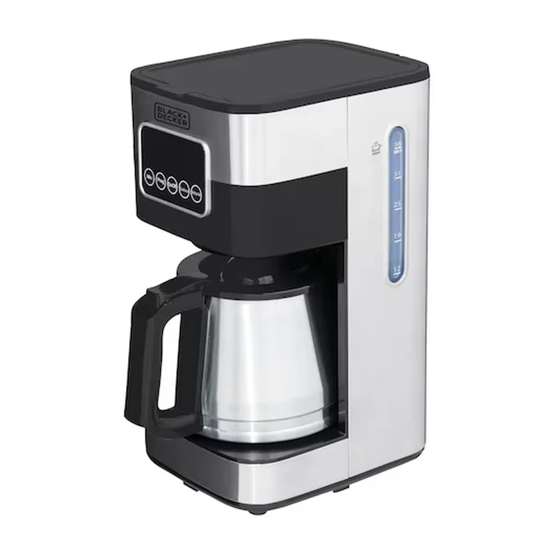BLACK+DECKER Cafeteira Elétrica 220 V Inox, Filtro Permanente e Lavável, Capacidade 1,5 L, Ate 38 Cafézinhos, Painel Digital, Modelo CM350G-B2