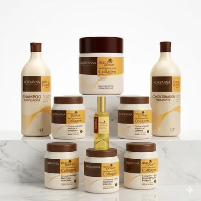 Kit Maca Power Completo com 7 Produtos – Cronograma Capilar + Máscara 500g, Shampoo 1L, Condicionador 1L Reparador 50ml