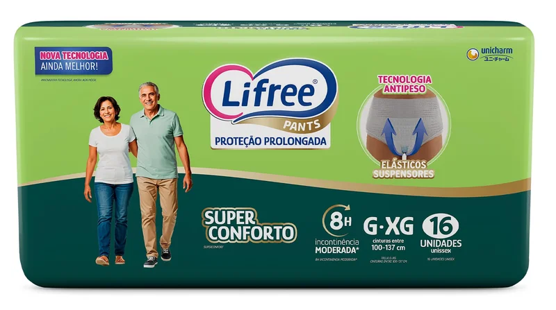 LIFREE FRALDA CALÇA SUPER CONFORTO JUMBO G/XG16