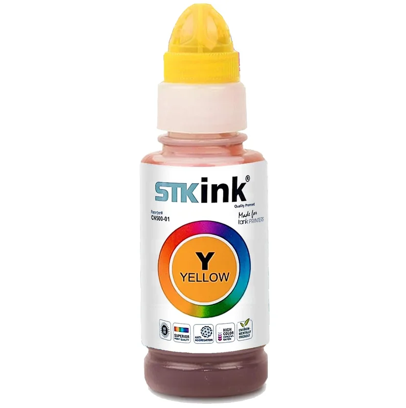 1x Tinta Stkink Para Impressora Gi190 G3100 G3102 G3110 G3111 G4100 190 (Yellow)